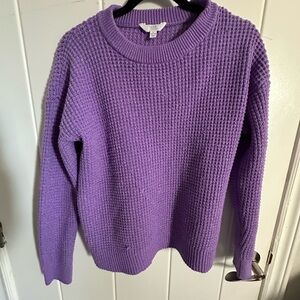 Waffle purple crew neck Size L
